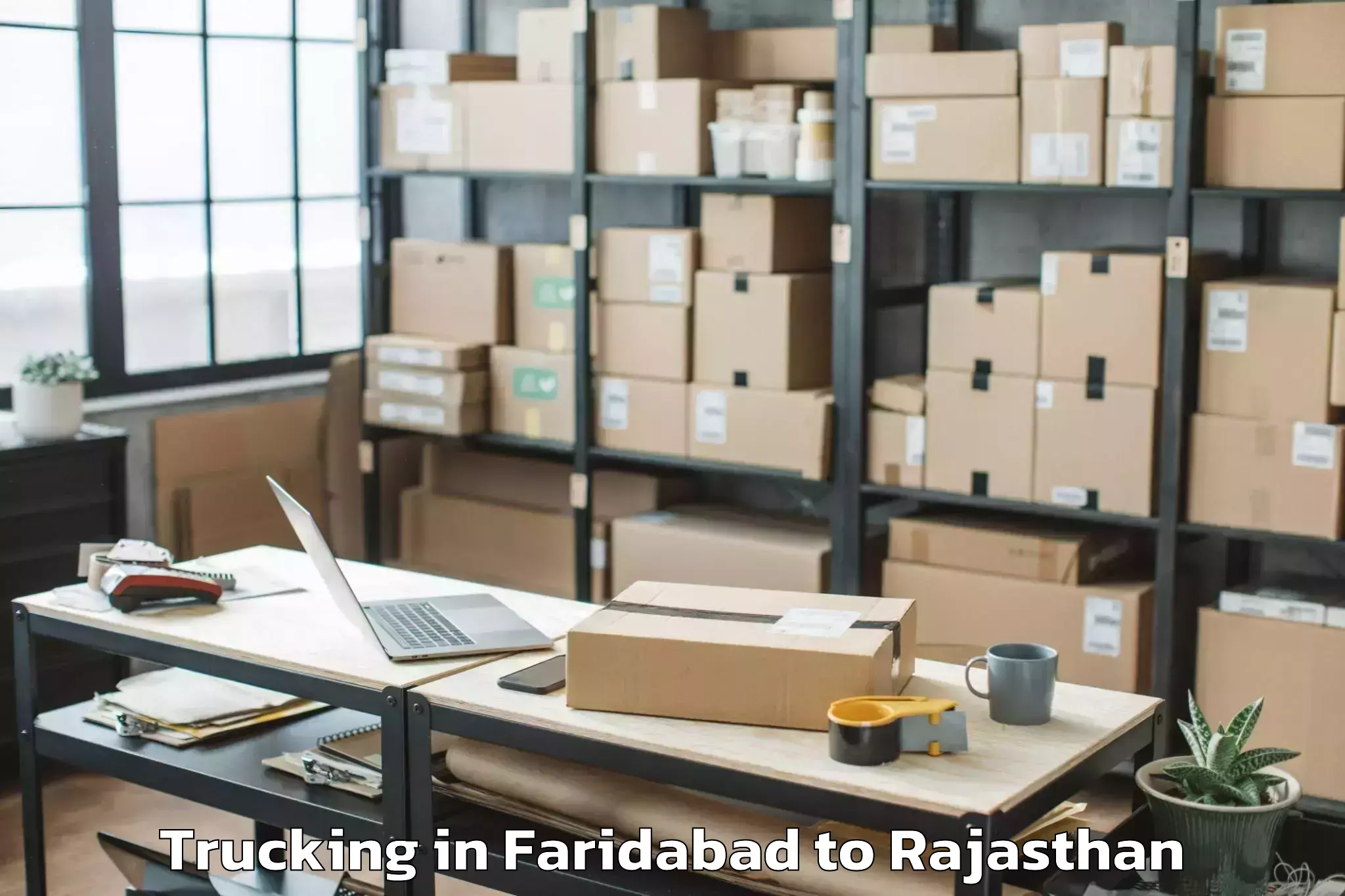 Leading Faridabad to Bagru Trucking Provider